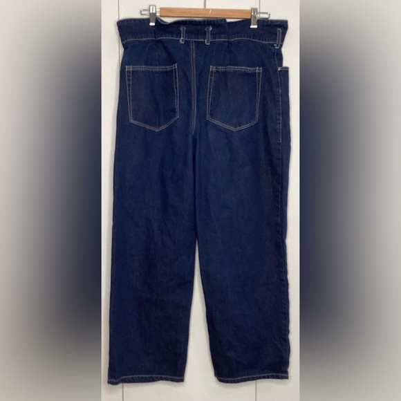 Current Air Women's High Rise Blue Jeans Relaxed Fit LG - Picture 1 of 8